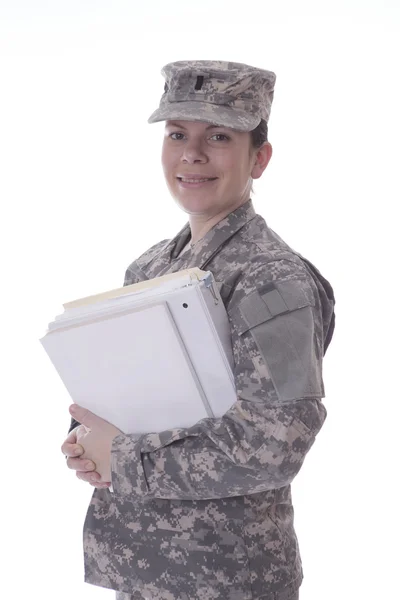 Military woman — Stock Photo, Image