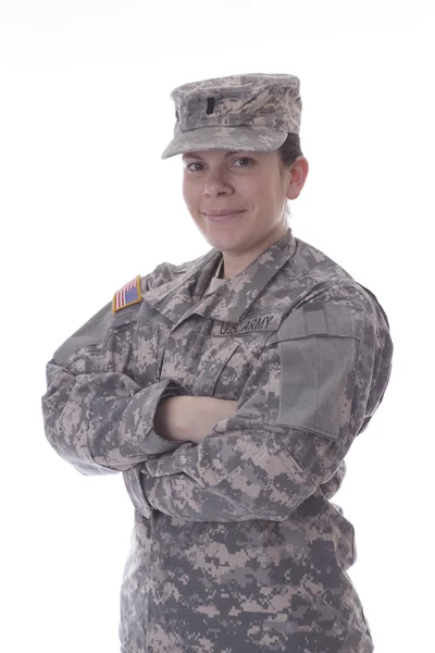 Military woman Stock Image