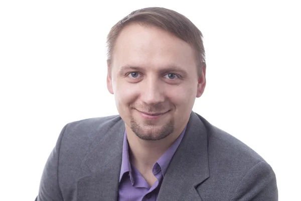 Man in suit smiling — Stock Photo, Image