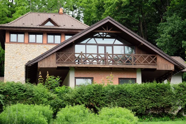 Private house in a Peaceful Garden Stock Photo