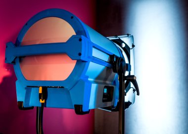 Profesyonel aydınlatma donanımları. Makro görünümü