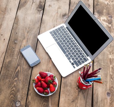 Blogcular çalışma alanı çilek ile