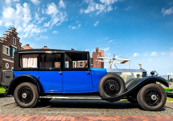 Alter Blauer Oldtimer — Stockfoto