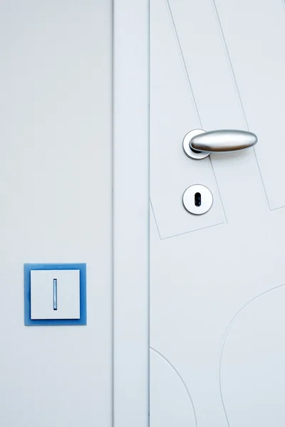 Handle pintu dengan kunci — Stok Foto