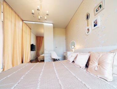 modern yatak odası iç