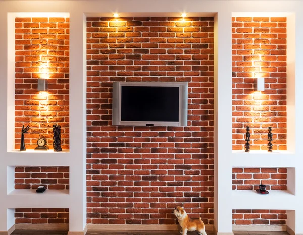 Living room with tv — Stock Photo, Image