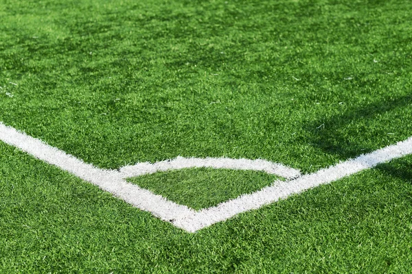 Corner of the soccer field — Stock Photo, Image