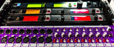 Düğmeleri ile profesyonel ses ses ekipmanları