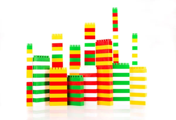 Briques de construction en plastique — Photo