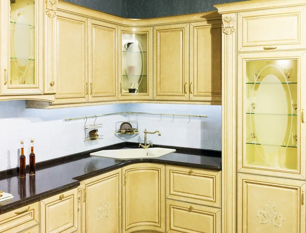 Interior of a kitchen in classical style — Stock Photo, Image