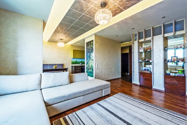 A big Modern living room . — Stock Photo, Image