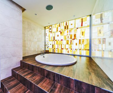 Mozaikli modern banyo