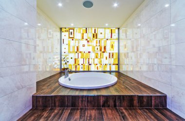 Mozaikli modern banyo