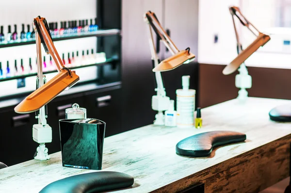 Nail salon interior — Stock Photo, Image