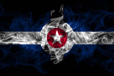Amerika Birleşik Devletleri, Amerika, ABD, Amerika, Amerika, Indianapolis, Indiana sigara bayrağı siyah arkaplanda izole edildi