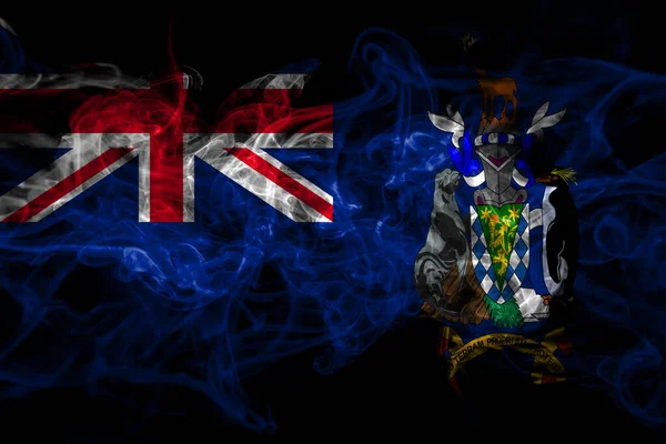 Brit Nagy Britannia Dél Grúzia Déli Szendvics Szigetek Füst Zászló — Stock Fotó