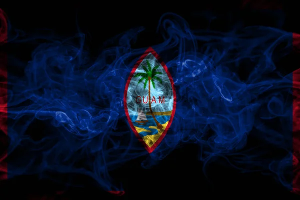 United States America America Usa American Guam Smoke Flag Isolated — Stock Photo, Image