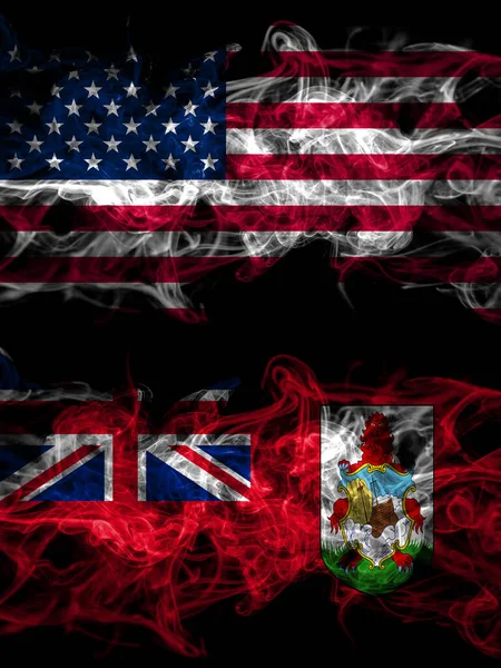 Usa Usa Usa Usa Mot Storbritannien Storbritannien Bermuda Rökiga Mystiska — Stockfoto