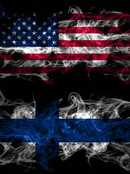 Stany Zjednoczone Ameryki Usa Usa Amerykanin Kontra Finlandia Fińskie Mistyczne — Zdjęcie stockowe