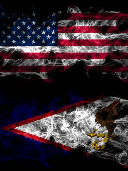 Соединенные Штаты Америки Америка Сша Сша Американские Дымящиеся Мистические Флаги — стоковое фото