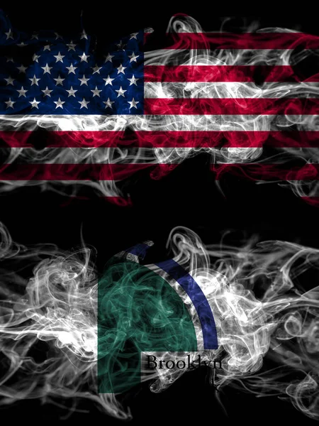 Amerikai Egyesült Államok Amerika Amerikai Egyesült Államok Füstös Misztikus Zászlók — Stock Fotó