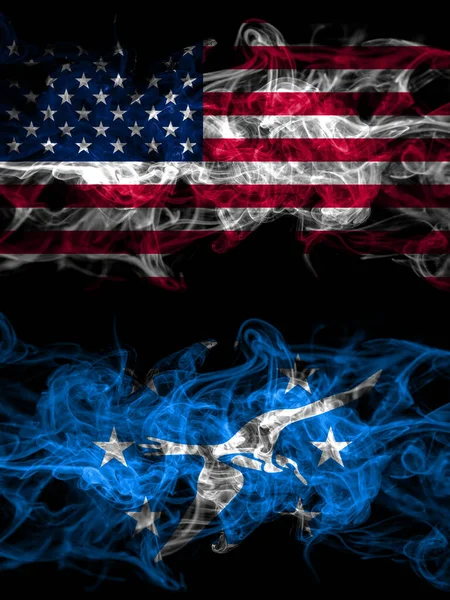 Stati Uniti America America Stati Uniti Stati Uniti Bandiere Mistiche — Foto Stock