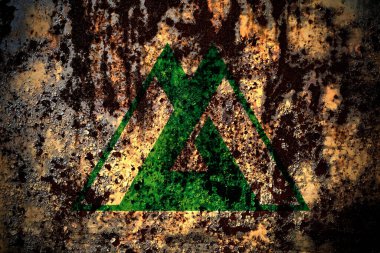 Japon, Japon, Toyama Bölgesi bayrağı grunge metal arka plan deseninde çizikler ve çatlaklarla