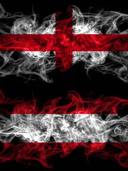 Flag England English Austria Austrian Countries Smoky Effect — Stock Photo, Image