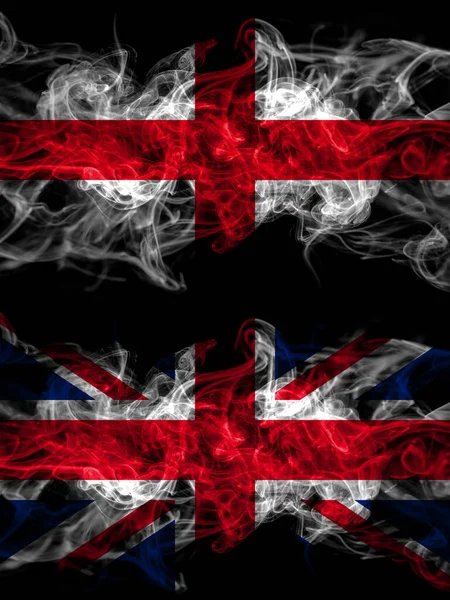 Zászló England English United Kingdom Nagy Britannia Brit Országok Füstös — Stock Fotó