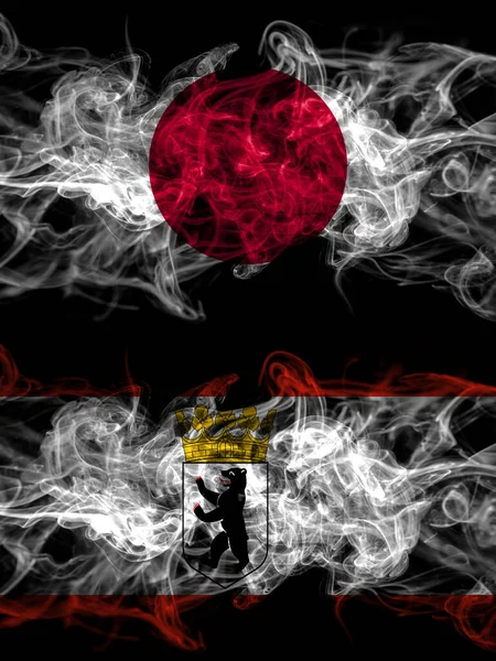 Прапори Куріння Японії Японії Німеччини Берліна Держави — стокове фото
