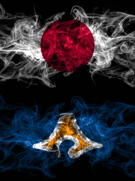 Σημαίες Καπνού Της Ιαπωνίας Της Ιαπωνίας Και Της Ιαπωνίας Της — Φωτογραφία Αρχείου