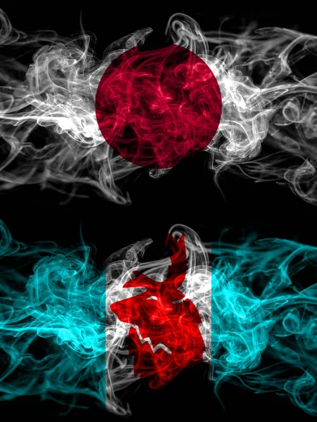 Rauchfahnen Von Japan Japan Und Russland Russisch Korjakien — Stockfoto