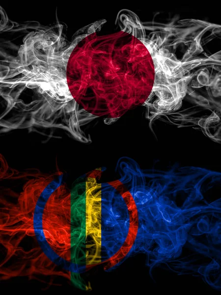 Smoke Flags Japan Japanese Sami — ストック写真