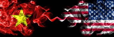 Vietnam, Vietnam, Amerika Birleşik Devletleri, Amerika, ABD, Amerikan duman bayrakları.