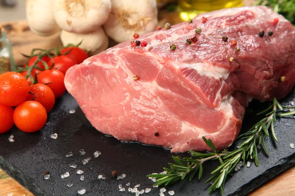 Meat with vegetables Stock Photo