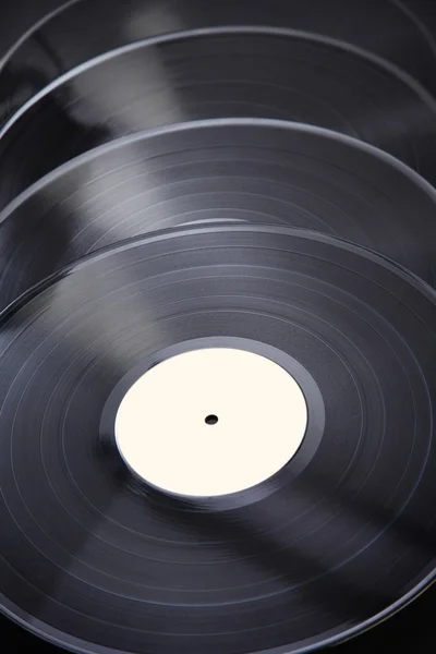 Schwarze Schallplatten — Stockfoto