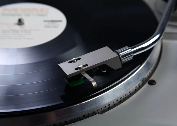 Record player with vinyl record — Stock Photo, Image