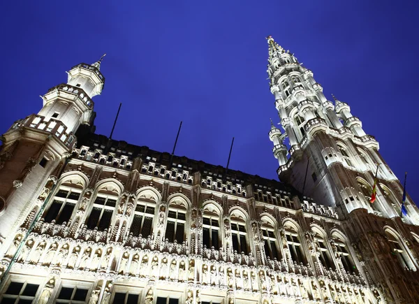 Grand Place à noite — Fotografia de Stock