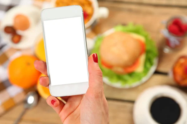 White breakfast — Stock Photo, Image