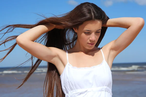 Cabello y naturaleza — Foto de Stock