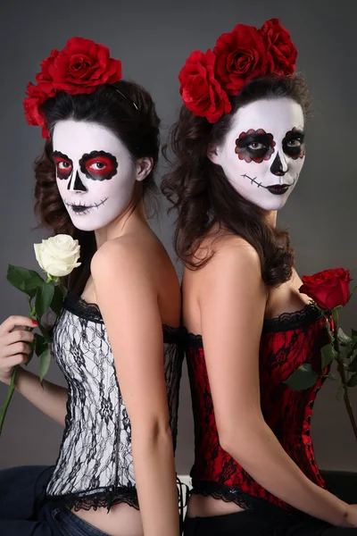 Chicas calavera —  Fotos de Stock