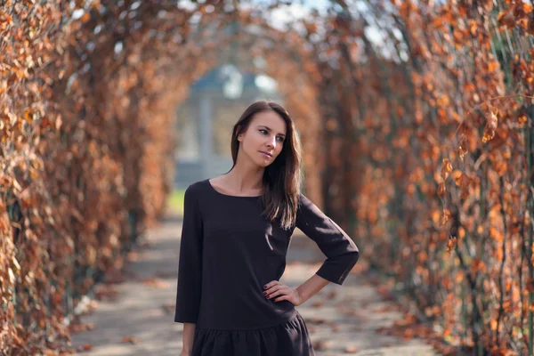 Vrouw in park — Stockfoto