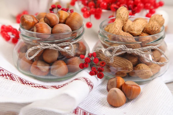 Herbstliches Essen auf dem Tisch — Stockfoto