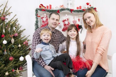 Aile ile Noel süsleri