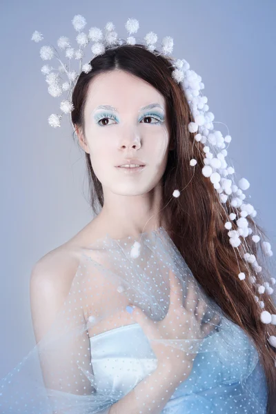 Bleu fille d'hiver — Photo