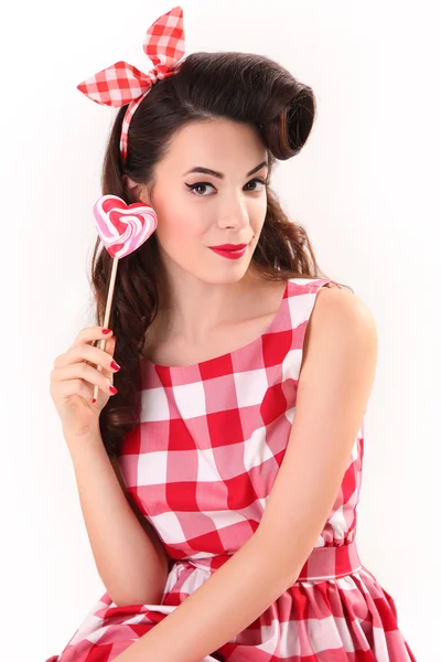 Bella donna pinup — Foto Stock