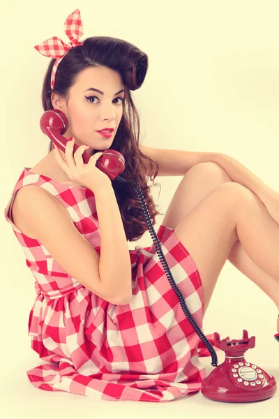 Bella pin up donna — Foto Stock