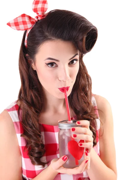 Beautiful pinup woman — Stock Photo, Image