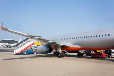 Yolcu uçağı içinde Uluslararası Havaalanı, Hong Kong 