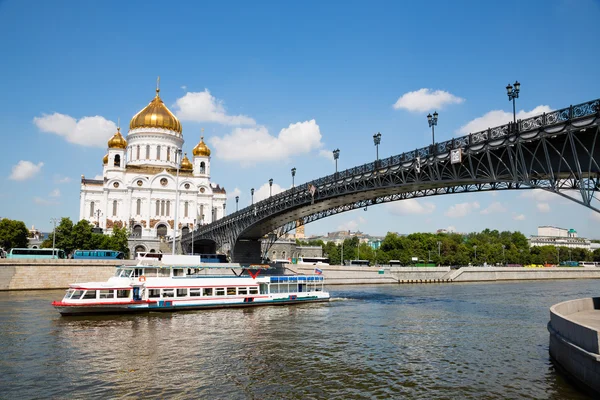 Beroemde Christus de Verlosser-Kathedraal in Moskou — Stockfoto